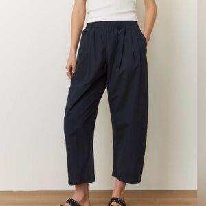 Marine Layer XL Barrel Leg Kyra Poplin Pant Elastic Band Resort Vacation